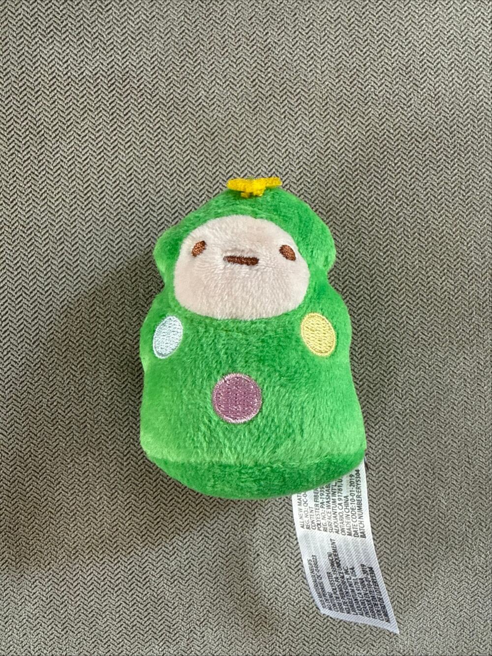 Sumikko Gurashi Green Tapioca Plush Keychain Mascot San-X 2019 Japan Kawaii